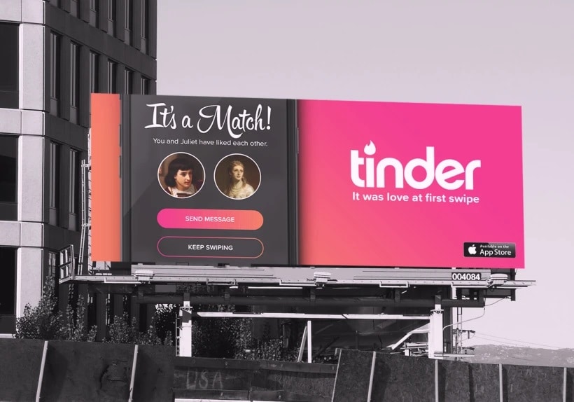 Tinder Billboard